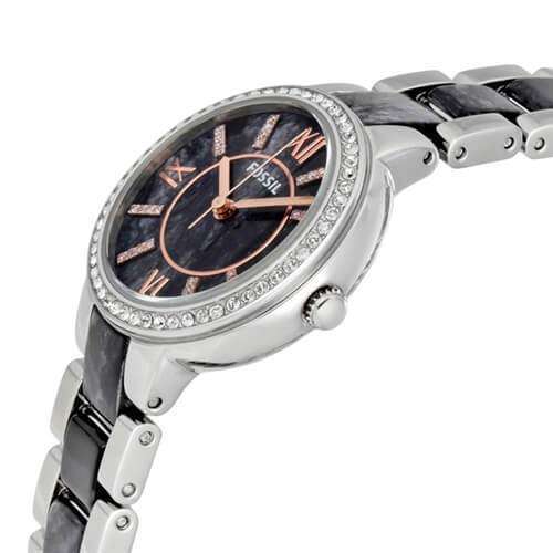 jam-Es3918-Fossil Virginia Gray Dial Ladies Casual Watch-Balilene