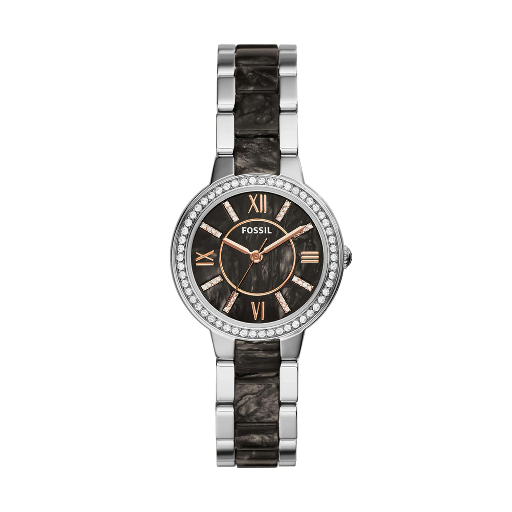 jam-Es3918-Fossil Virginia Gray Dial Ladies Casual Watch-Balilene