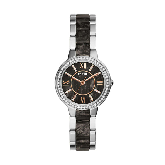 jam-Es3918-Fossil Virginia Gray Dial Ladies Casual Watch-Balilene