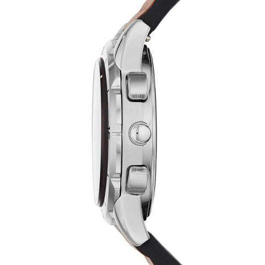 jam-Es4043-Fossil Modern Pursuit Chronograph Dark Brown Leather-Balilene