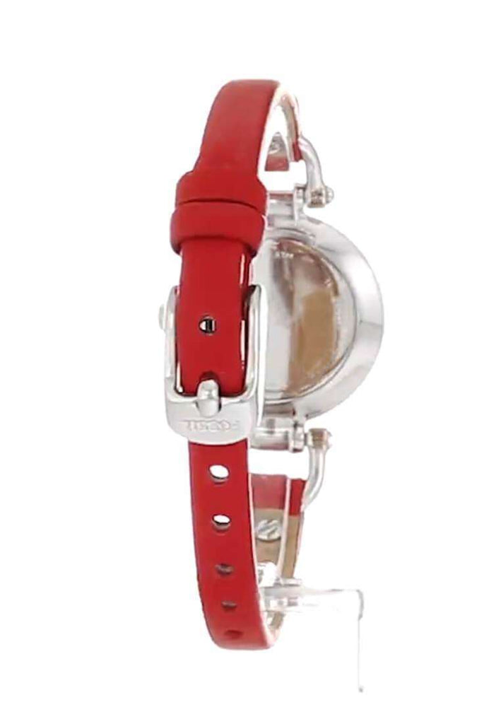 jam-Es4119-Fossil Georgia Mini Three-hand Red Leather Watch-Balilene