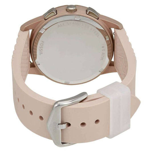 jam-Es4172-Fossil Modern Pursuit Pink Dial Ladies Chronograph-Balilene