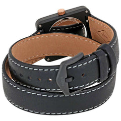 jam-ES4193-Fossil Atwater Black Dial Ladies Wrap Leather Watch-Balilene