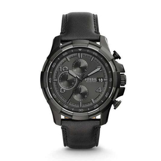 jam-Fs5133-Fossil Dean Chronograph Black-Balilene
