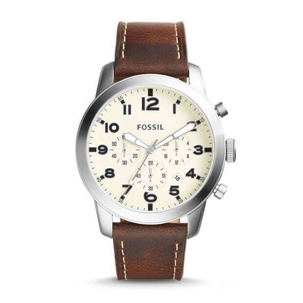 jam-Fs5146-Fossil Pilot 54 Chronograph Dial Cream-Balilene