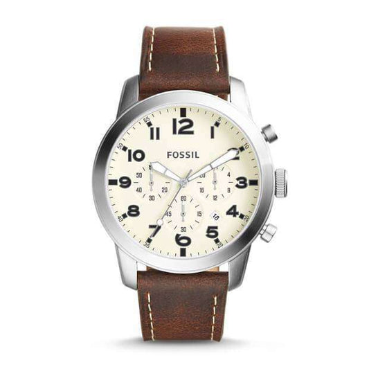 jam-Fs5146-Fossil Pilot 54 Chronograph Dial Cream-Balilene