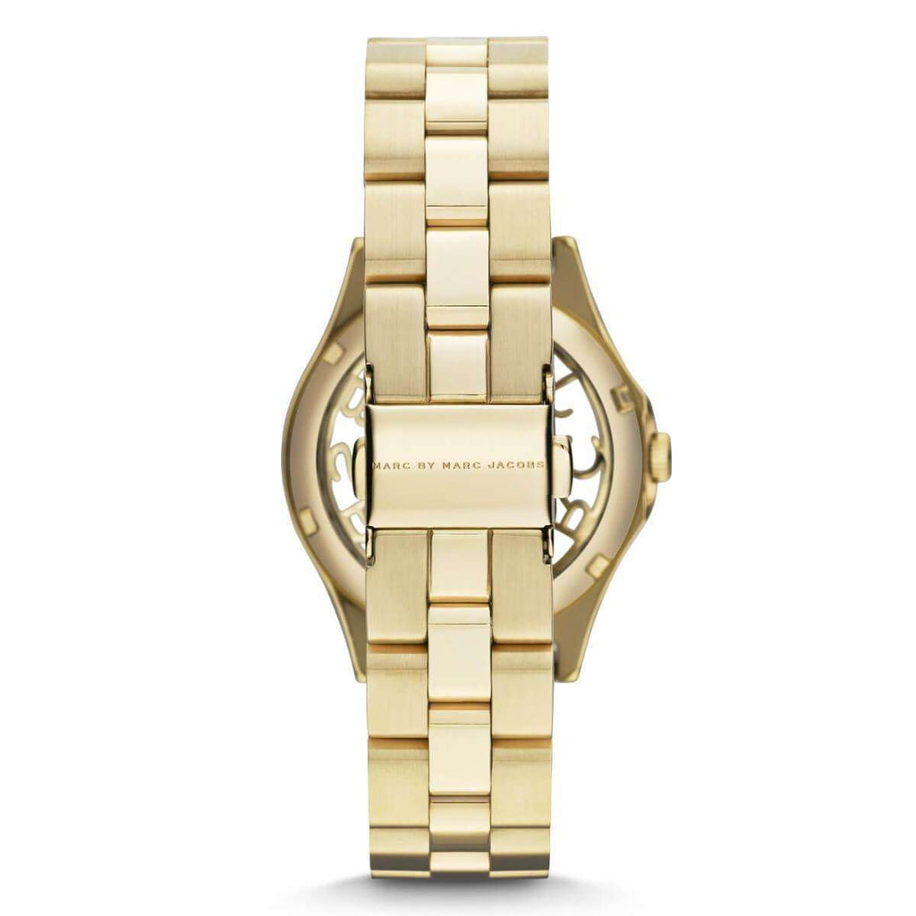 jam-MBM3295-Marc Jacobs Henry Gold Dial Gold-plated Ladies Watch-Balilene