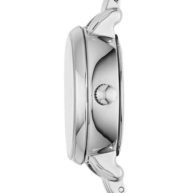 jam-Me3071-Fossil Jacqueline Mini Skeleton Silver Watch-Balilene