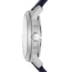 jam-Me3111-Fossil Grant Automatic Navy Leather Watch-Balilene
