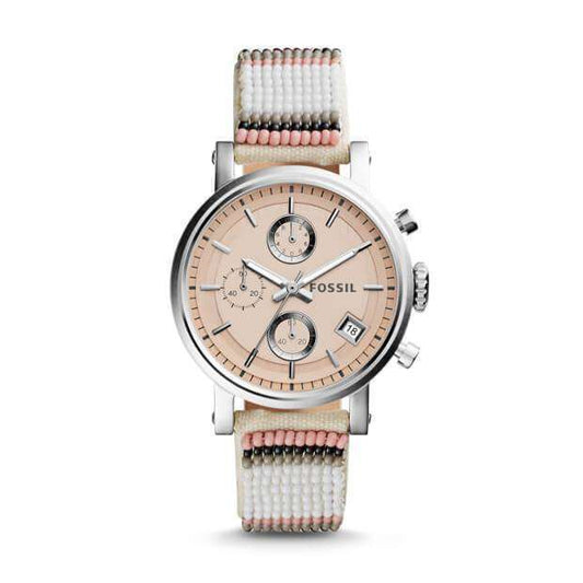 jam-Mtww0003-Fossil X Me To We Boyfriend Chronograph Multi Colored Beaded-Balilene