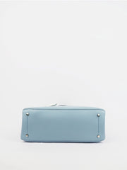 katespade wkru5697 eva small leather satchel blue bldawnbzb balilene bawah