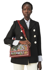 on-model-Tory-Burch-83958-T-Monogram-Jacquard-Embroidered-Shoulder-Bag-Tory-Navy
