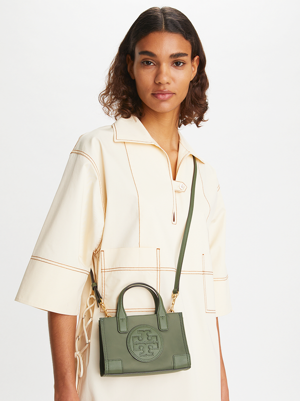 Tory Burch Ella Mini Tote Bag Palm Leaf Green – Balilene