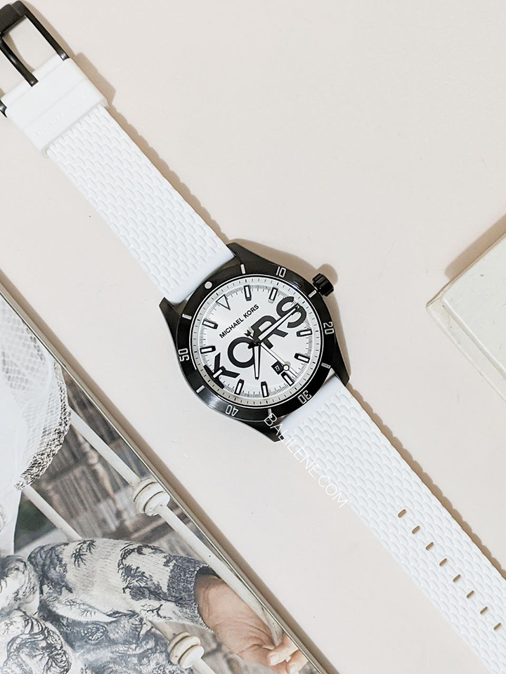 Michael kors silicone watch 2025 white