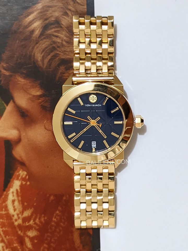 on-produk1-Tory-Burch-Whitney-Watch-Gold-Tone-Navy-Stainless-Steel-Watch