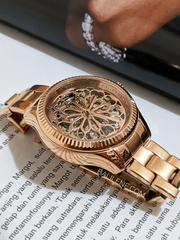 Fossil stainless sales steel watch gold