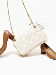 Tory Burch 56716 Fleming Soft Convertible Shoulder Bag New Cream