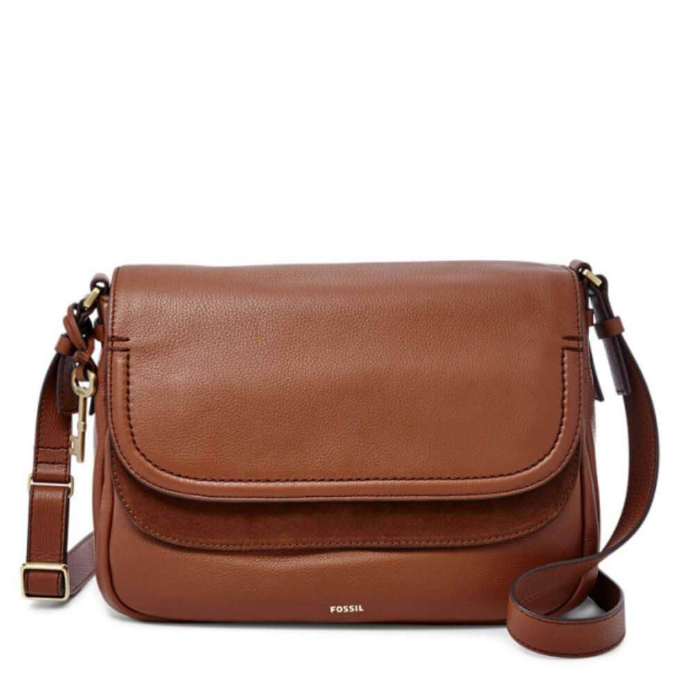 Fossil ZB7101-200 Peyton Large Double Flap Brown