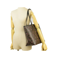 Coach F89155 Reversible City Tote Brown Purple Multi