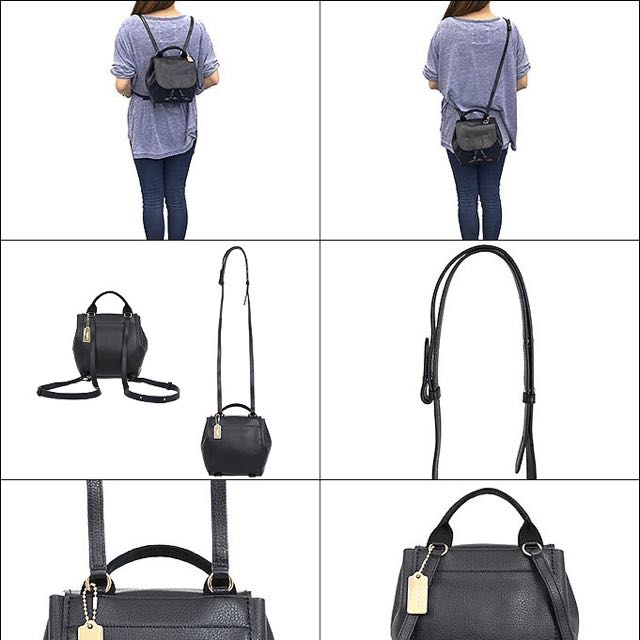 coach derby backpack tangerine Tas Coach F59819 Derby Black Leather Backpack – Balilene