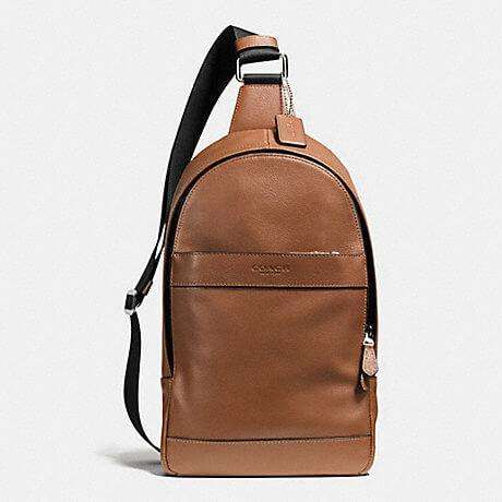 tas-F54770-Coach Charles Slink Bag Pack Dark Saddle-Balilene