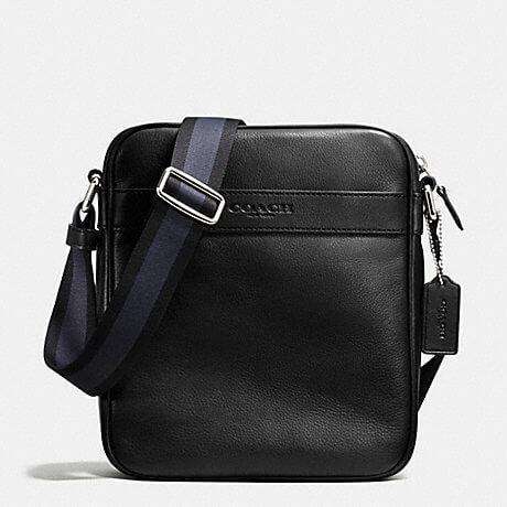 tas-F54782-Coach Charles Flight Bag Black-Balilene