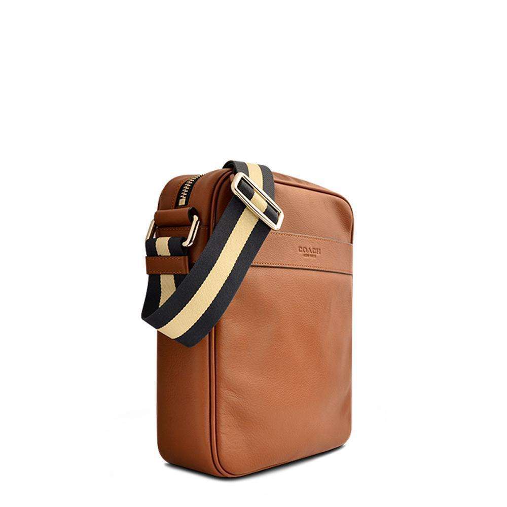 tas-F54782-Coach Charles Flight Bag Dark Saddle-Balilene