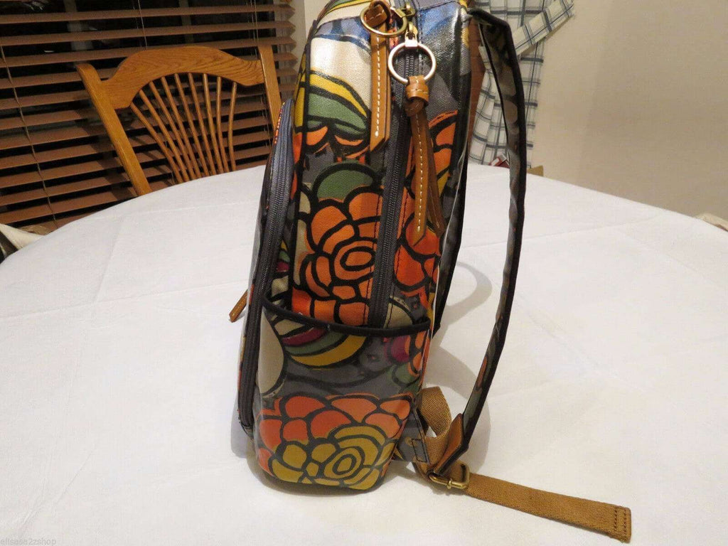 tas-ZB5994919-Fossil Keyper Backpack Floral Coated Canvas-Balilene