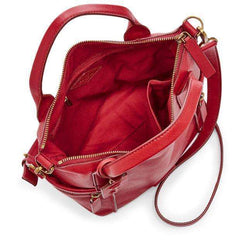 tas-Zb6458622-Fossil Emerson Satchel Leather Bag Real Red-Balilene