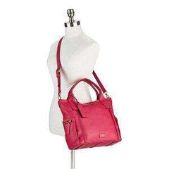 tas-Zb6458622-Fossil Emerson Satchel Leather Bag Real Red-Balilene