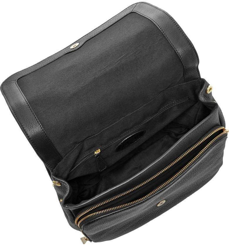 dimension fossil preston leather backpack bags Tas Fossil ZB6731001 Preston Mini Backpack Black – Balilene