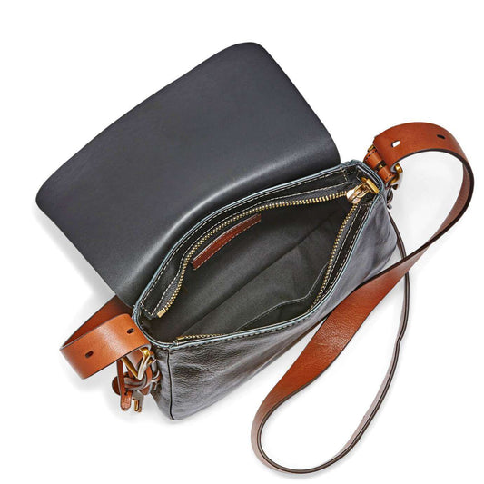 tas-Zb6759001-Fossil Harper Small Cross Body Bag Black-Balilene