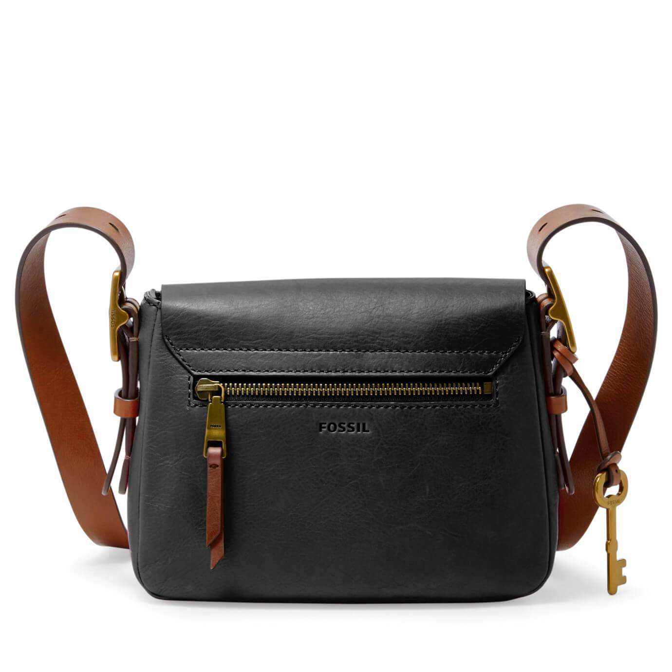tas-Zb6759001-Fossil Harper Small Cross Body Bag Black-Balilene