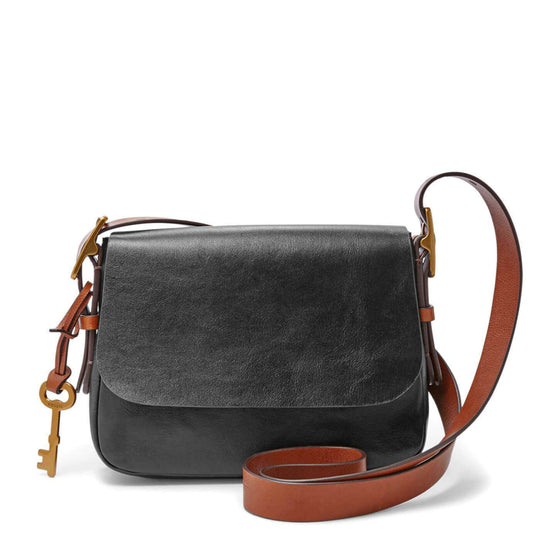 tas-Zb6759001-Fossil Harper Small Cross Body Bag Black-Balilene