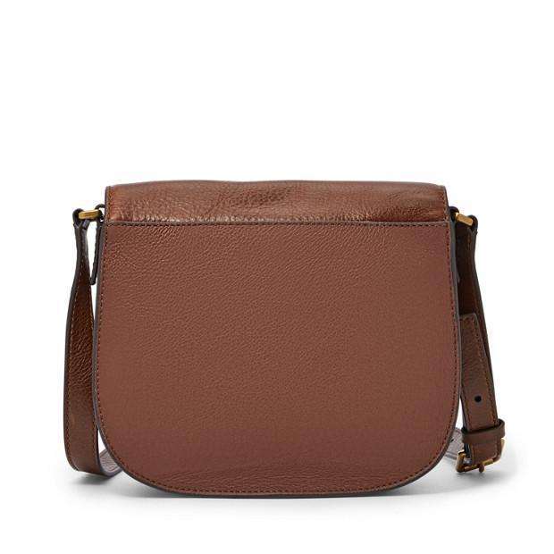 tas-ZB6851200-Fossil Emi Saddle Bag Brown-Balilene