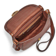 tas-ZB6851200-Fossil Emi Saddle Bag Brown-Balilene