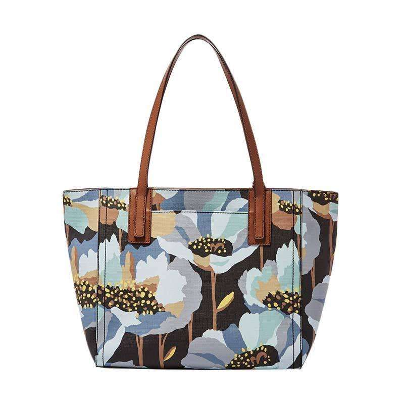tas-ZB6911992-Fossil Emma Tote Dark Floral-Balilene