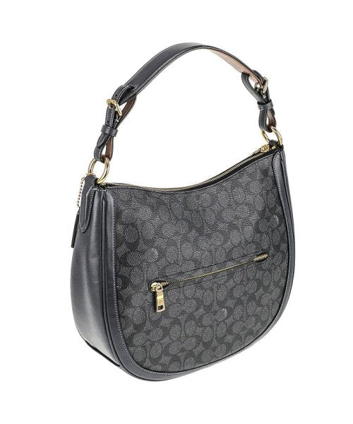 Coach 38580 Sign Sutton Hobo Charcoal Midnight Navy