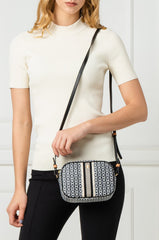 Tory Burch 57743 Gemini Link Canvas Mini Bag Black