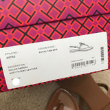Tory Burch 42752 Royal Tan Dillan Soft Patent Leather Sandals